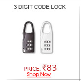 (Set of 2) 3 Digit Code Number Lock Padlock