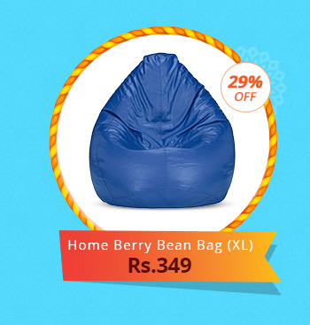  Home Berry XL Black Bean Bag (Without Beans) 