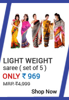 light weight georget saree ( set of 5 )