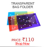 Transparent Bag Folder (Set of 12 Pieces)