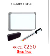 Combo Deal White Board+White Board Marker+White Board Duster