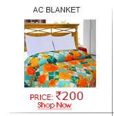 Printed Double Bed Ac Blanket Cum Bed Sheet