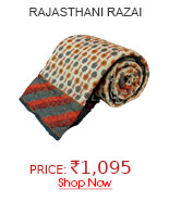 Rajasthani Print Cotton Single Bed Razai Quilt 109