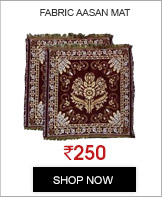 Fabric Aasan Mat (Set of 2) 