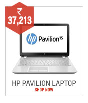 HP Pavilion 15-P028TX Laptop (Intel Core i3/ 4GB/ 1TB/ Win8.1/ 2GB) Snow 