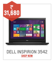 LL INSPIRION 3542 CORE i3-4030U 4TH GEN /4GB/1TB/15.6 INCH/WINDOWS8.1/DELL BAG