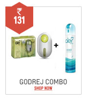 Combo of Godrej Car Ac Vent Perfume (Green) +Godrej Car,Home Air Spray(Blue).