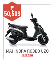 Mahindra Rodeo UZO - Two Wheeler (125 CC) (Bolt Black) (Ex Showroom Price)