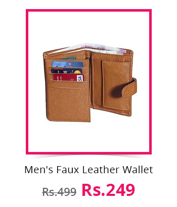 Men's Faux Leather Wallet