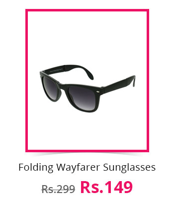 Folding Wayfarer Sunglasses