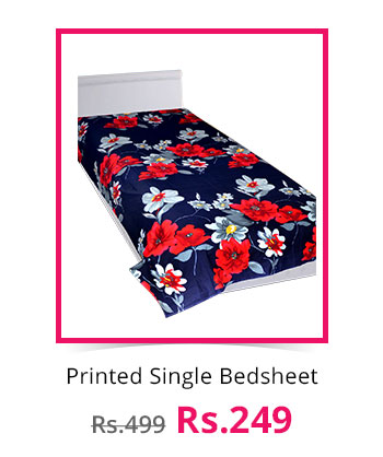 Printed Single Bedsheet