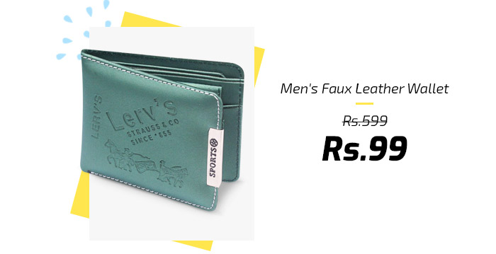 Men's Faux Leather Wallet