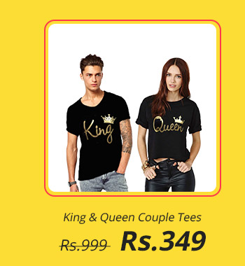 King & Queen Couple Tees