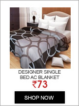 Sai Arpan's Beautiful Designer Single Bed AC Blanket-Assorted Colours 