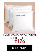 Handloomdaddy Cushion Set of 5 pieces - 15x15 inch