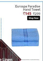 EUROSPA PARADISE 2 PIECE HAND TOWEL- BLUE -WITH SPECIAL PACKING (SPECIAL OFFER)
