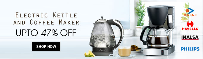 Electric Kettle and Coffee Maker– Upto 47% Off