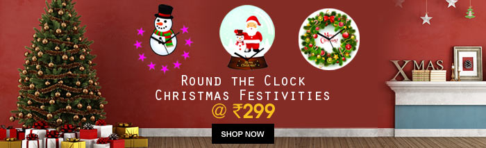 X-MAS Clocks @ Rs 299/-