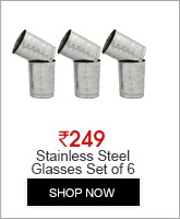 Stainless Steel Glasses Set of 6