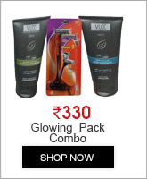 Glowing Pack 4 Razor, Face Scrub and After Shave Balm Mens