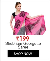 Shubham Pink Printed Georgette Saree(Design 2)