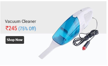 High Power 12V Portable Car Wet and Dry Hand-held Vacuum Cleaner (Blue, White)  