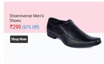 Shoeniverse Mens Black Formal Slip On Shoes for Office Purpose  