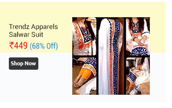 Trendz Apparels White Cotton Pakistani Suit Salwar Suit  
