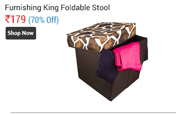 Furnishing King Assorted Colours Attractive Foldable Storage Stool