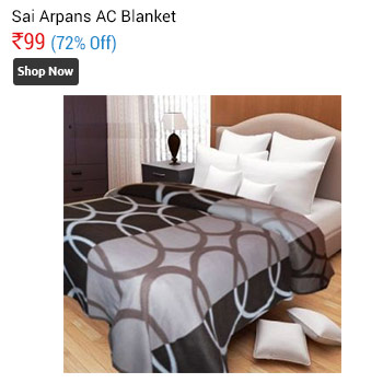Sai Arpans Beautiful Double Bed AC Blanket-Assorted Colors  
