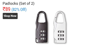 3 Digit Number lock Padlocks (Set of 2)  