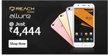 Reach Allure [5.5' HD Screen, 10MP + 5MP Camera, Android Lollipop, QuadCore, Free Flip Cover]                      