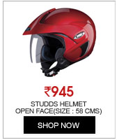 Studds Helmet-Marshall Cherry Red-Open Face(Size : 58 Cms)