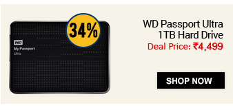 WD My Passport Ultra 1TB Portable External Hard Drive USB 3.0 - Black