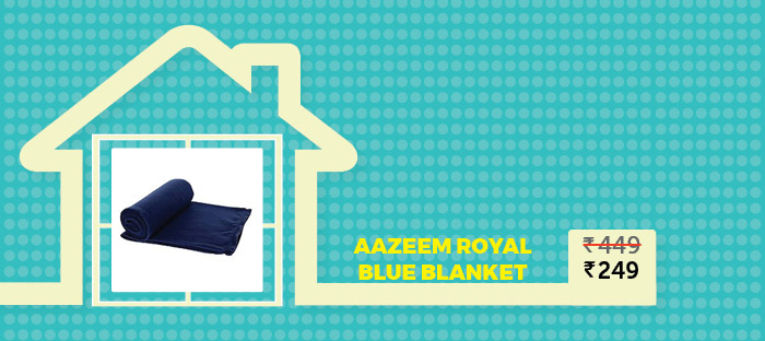 Aazeem Royal Blue Blanket