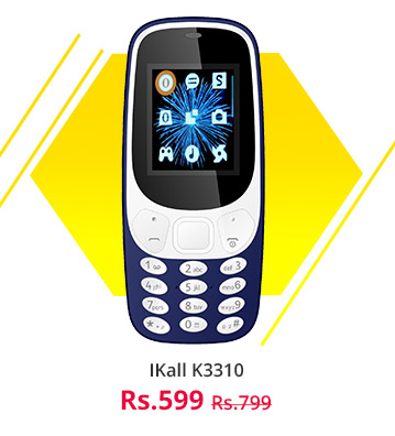  IKall K3310 Blue (1.8 Inch,Dual Sim, BIS Certified, Made in India, Battery saver & Currency Detector feature,) 