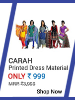 CARAH PACK OF 5 PRINTED DRESS MATERIAL (CRH- DM111)