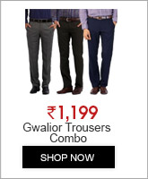 walior Premium Formal Trousers Pack of 3 Grey, Blue & Black