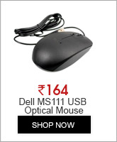 Dell MS111 USB black optical mouse