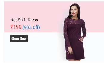 Estylish Net Shift Dress