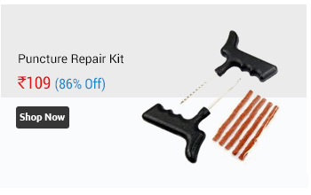 SKinRange Tubeless Tyre Puncture Repair Kit With 5 Rubber Strips and Nose Plier