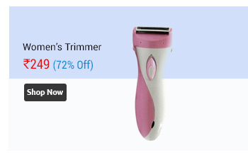 Maxel Lady Ak-2002 Shaver Trimmer For Women (White/Pink)