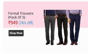 Gwalior Premium Formal Trousers Pack of 3