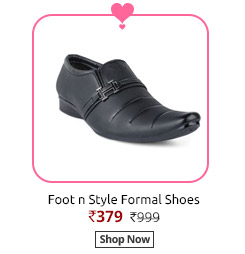 Foot n Style Black Formal Shoes FS375  