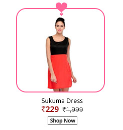 Sukuma Red Bow Style Dress  