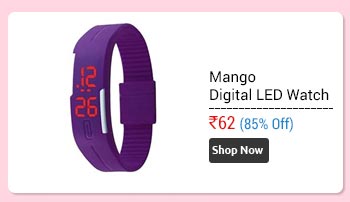 Mango People  Unisex Purple Digital LED Watch  