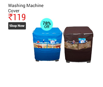 Designer Washing Machine Cover With Front Pocket