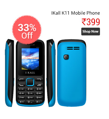 IKall K11 Multimedia Mobile with Manufacturer Warranty (Black-blue)  