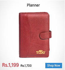 Planner (Leather, Red With Calculator)