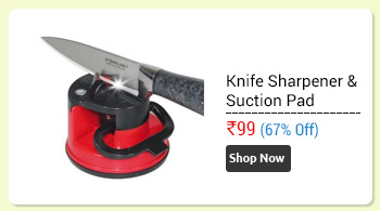 Worlds Best Knife Sharpener With Suction Pad                      